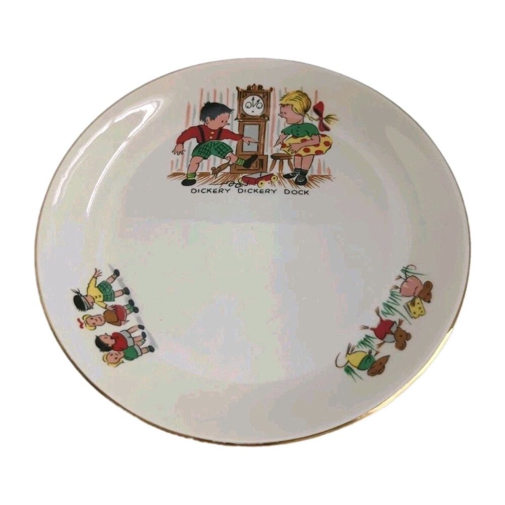Alfred Meakin Child's 7 Inch Plate Dickery Dickery Doc